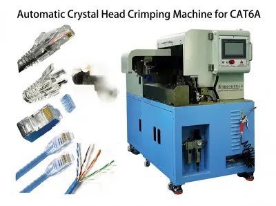 Automatický krimpovací stroj na křišťálové hlavy pro opláštěné kabely WPM-CAT6A - Poloautomatický krimpovací stroj