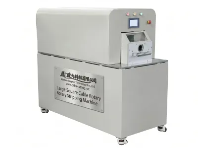 Rotační stroj na odizolování velkých čtvercových kabelů WPM-5010 - Poloautomatický drátěný kartáčovací stroj