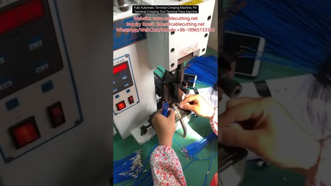 Plně automatický krimovací stroj na pinové konektory | Precizní lis na terminály