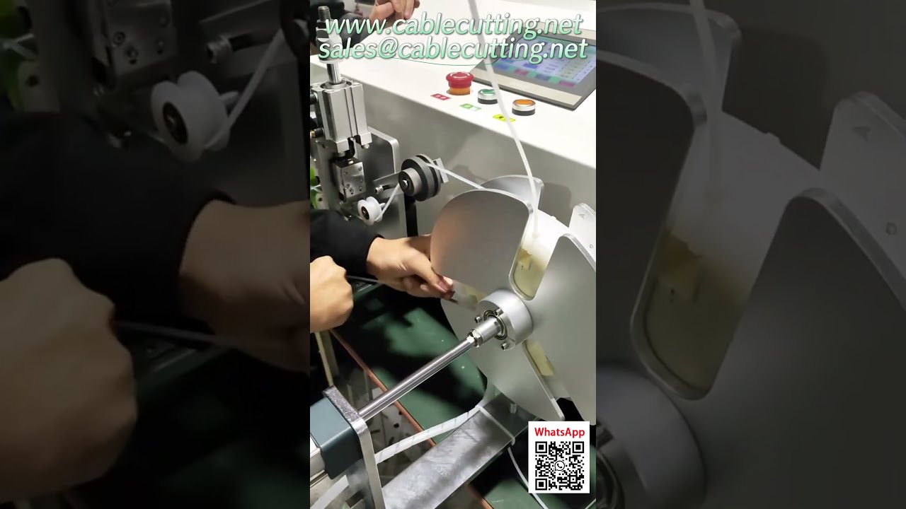 Automatický navíjecí stroj na ploché kabely – přesné měření, překládání a svinování