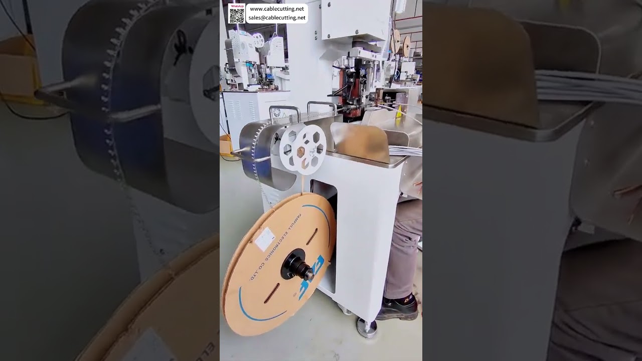 Multi Core Sheathed Cable Stripping & Terminal Crimping Machine  Auto Wire Harness Equipm - Shorts