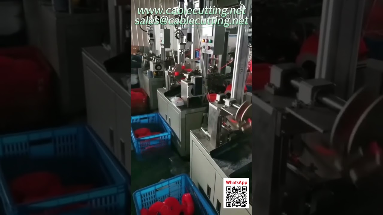 Automatické navíjecí a vázací zařízení pro cívky trimmerového vlasce
