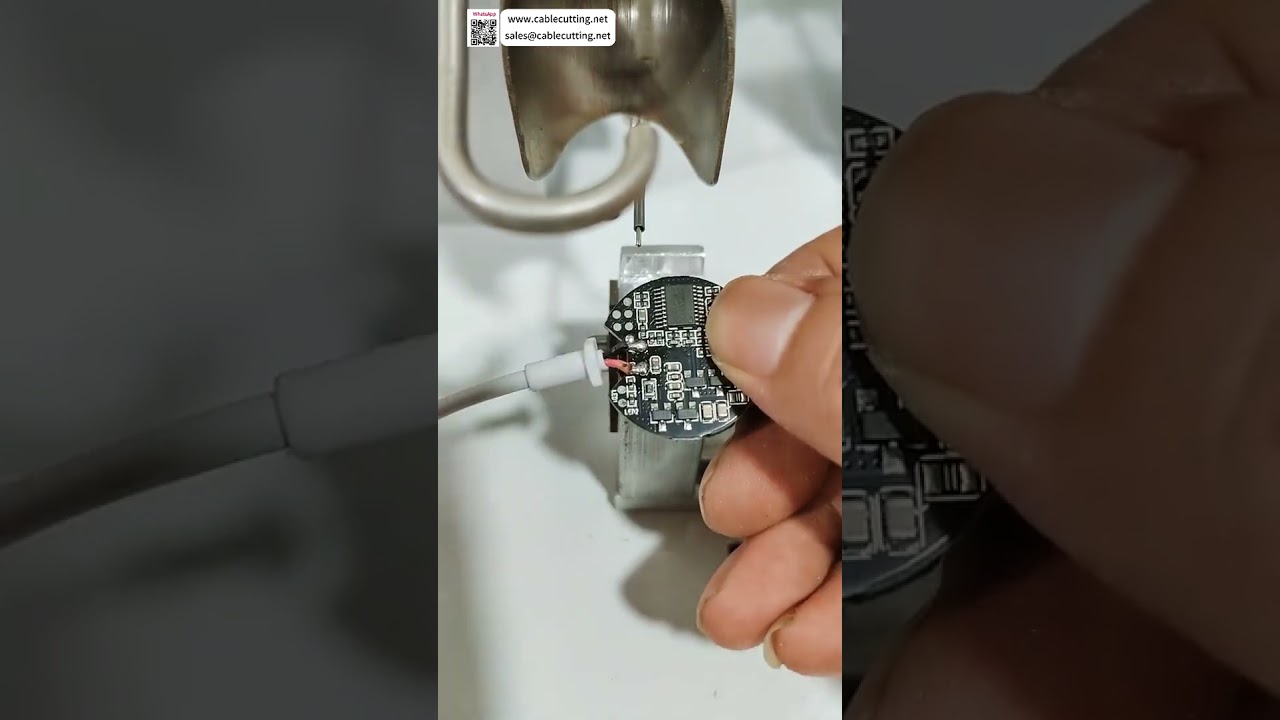 Poloautomatická pájecí stanice pro bezdrátové nabíječky – přesné svařování elektronických cívek