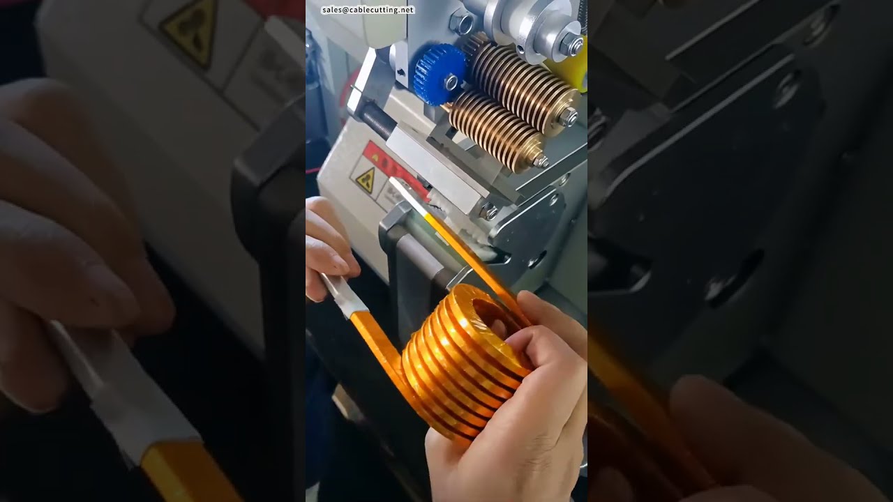 Stroj na bodové lepení pásek | Automatické páskování kabelových svazků #stroj #továrna #CNC