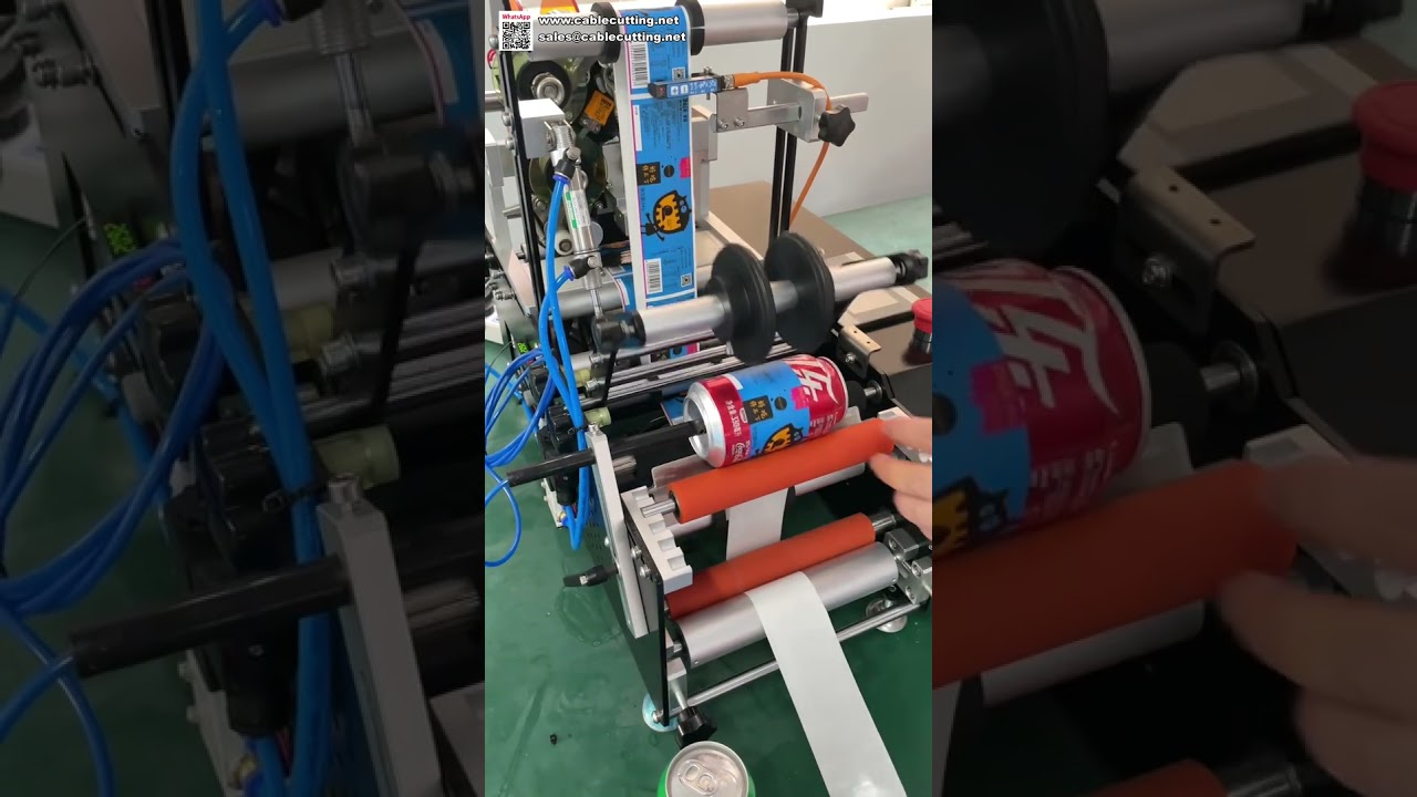 Automatický etiketovací stroj na nápojové lahve | Aplikátor etiket pro plast a sklo