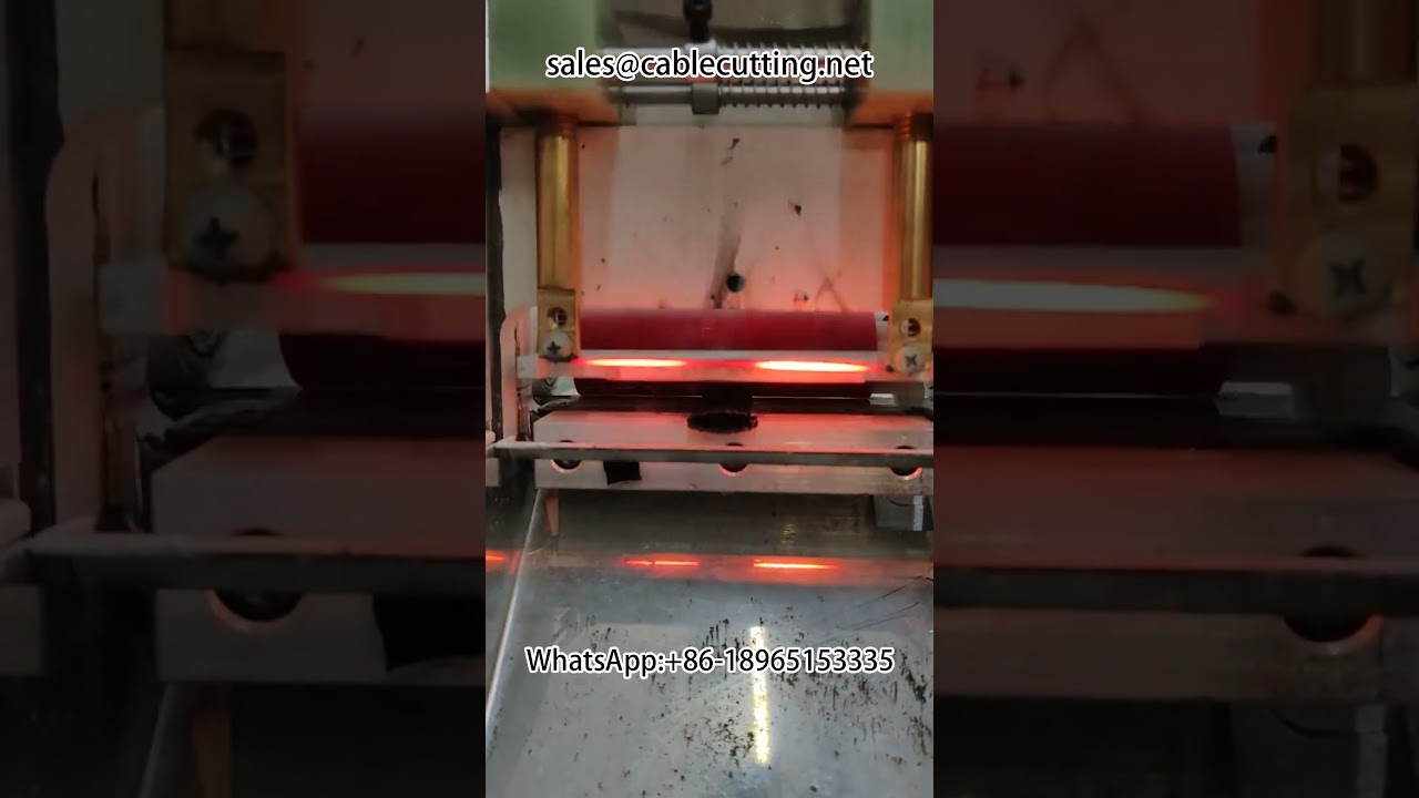 Profesionální stroj na řezání nylonových opletených trubek #odizolovací stroj