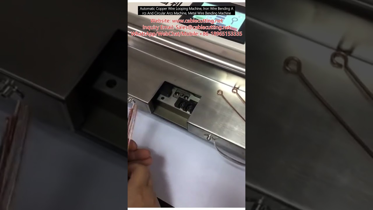 Automatický stroj na smyčkování měděného drátu a ohýbání železného drátu do oblouků