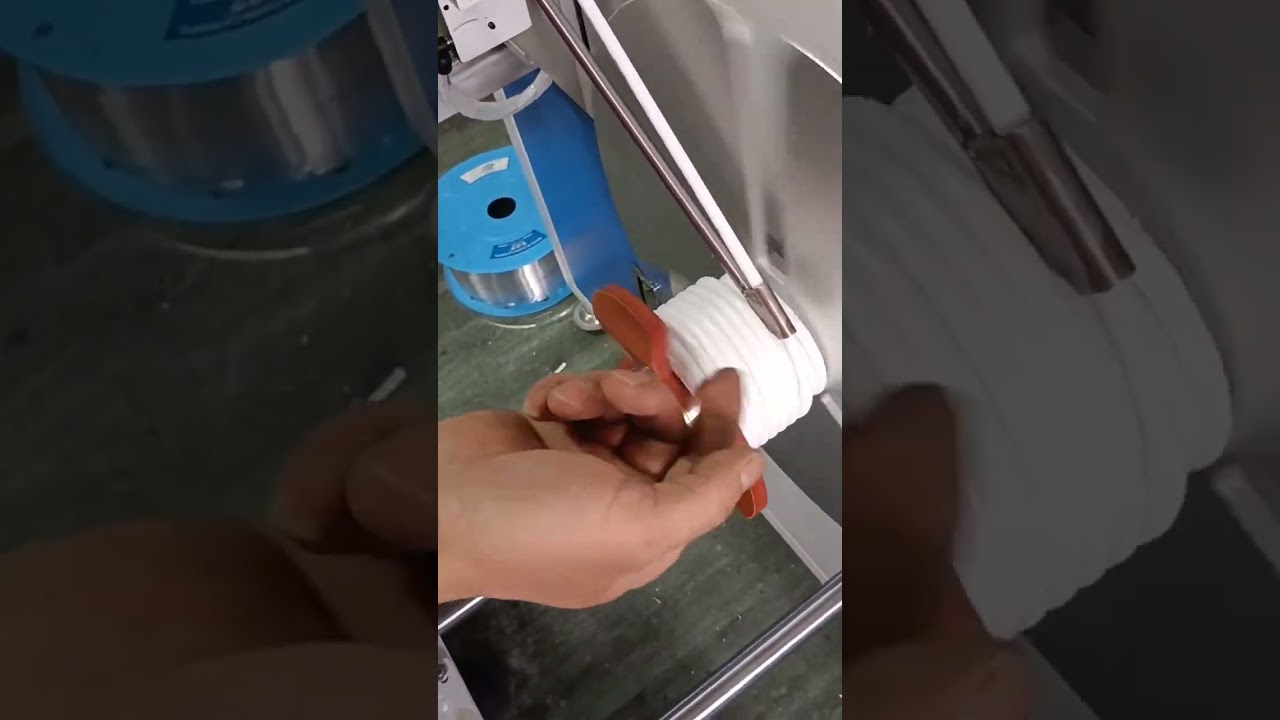 Automatické počítání, třídění, řezání a navíjení trubek čističek vody | tovární stroj