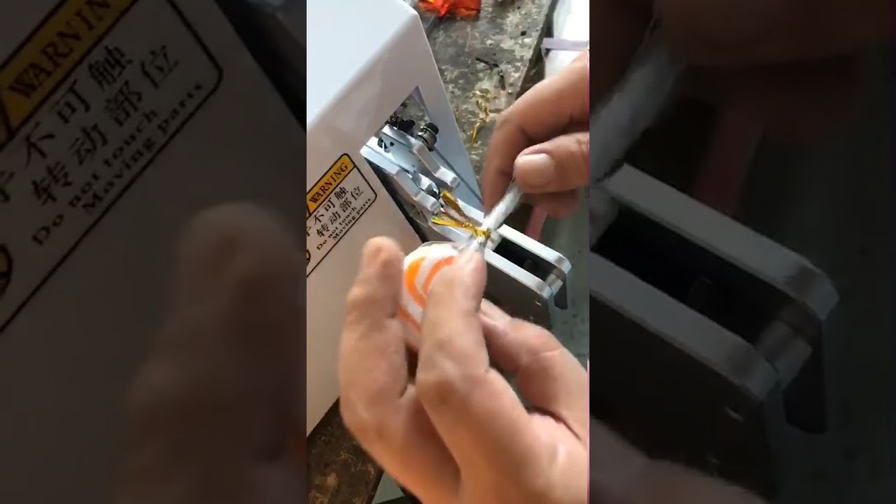 Gold wire twist ties machine for plastic bags
