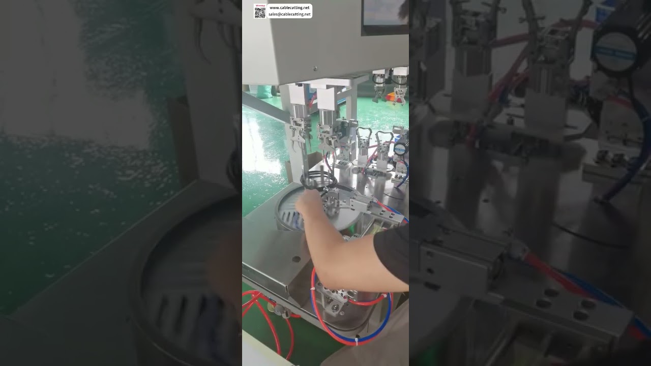 Automatic HDMI Cable Tying Machine  Circular Dual Tie High Speed Factory Debugging Tool - Shorts