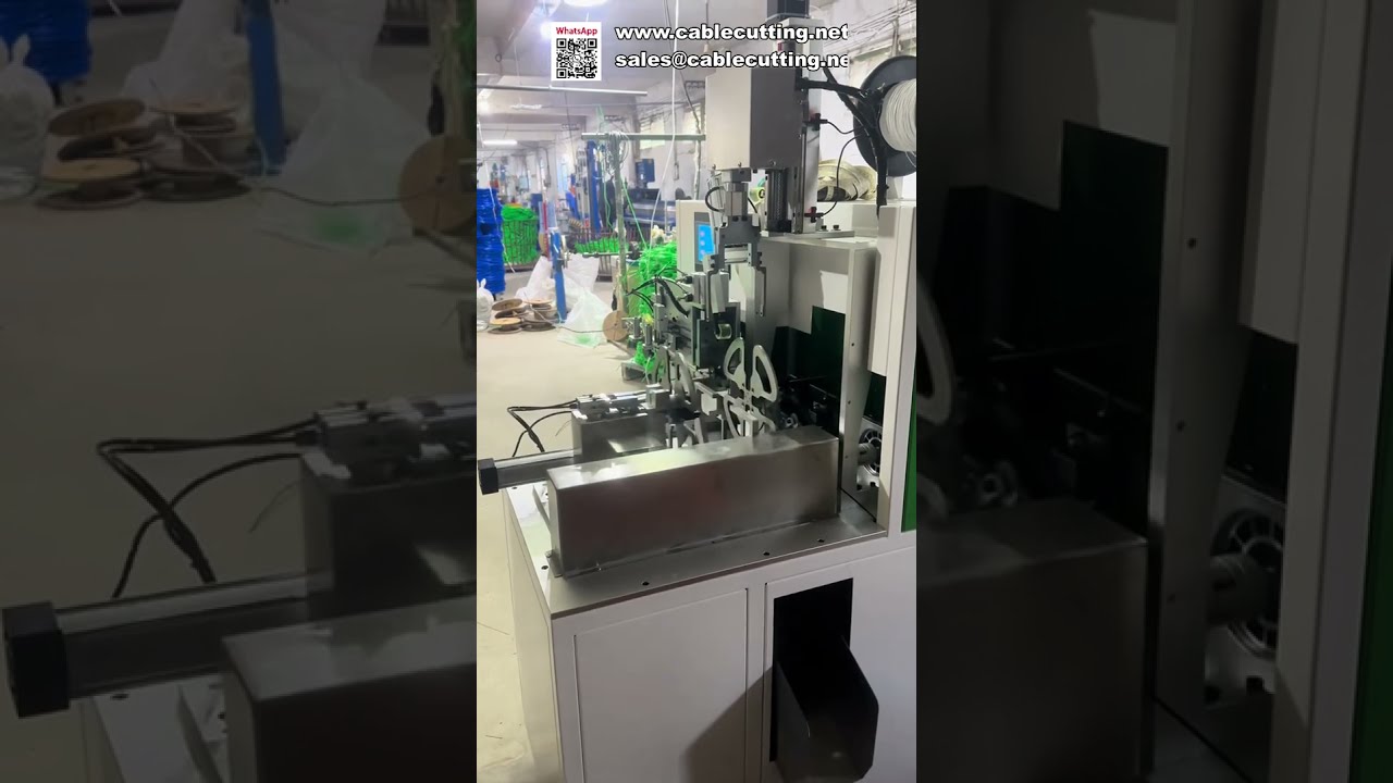 Plně automatický stroj na počítání metrů, řezání, navíjení a vázání drátu