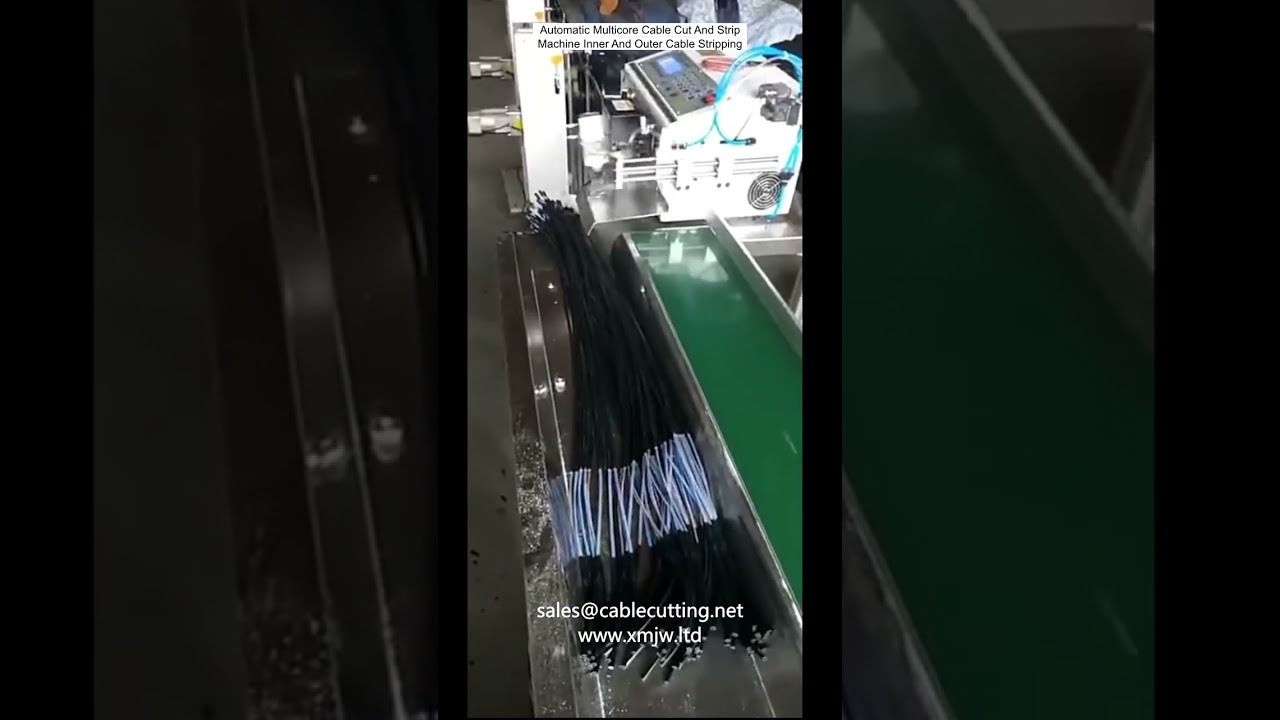 Automatický stroj na řezání a odizolování vícežilových kabelů – vnitřní i vnější izolace