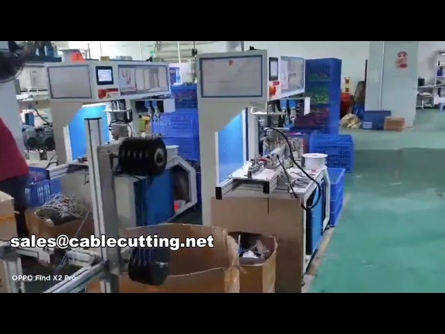 Automatický stroj WPM-SCCB – odizolování, řezání, navíjení a vázání drátů