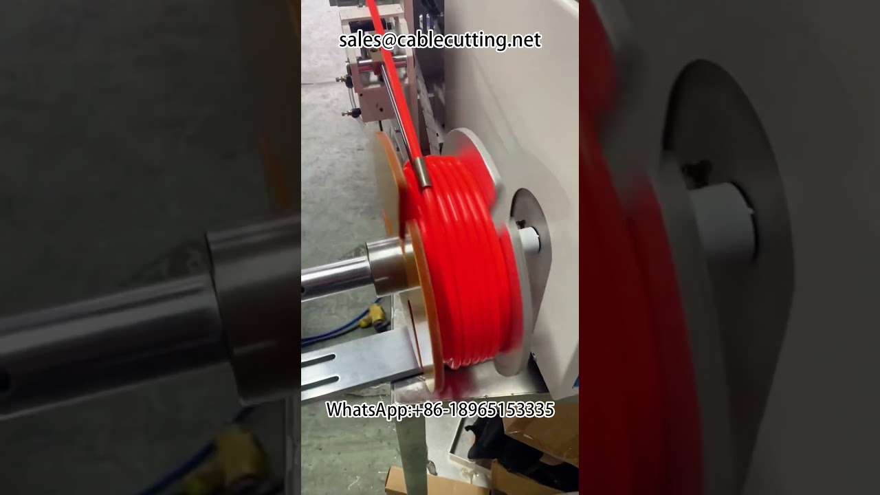 Stroj na počítání a děrování PE trubek pro malé role | Automatické balení hadic #Hose #Rolling machine #PE tube #PU tube #P