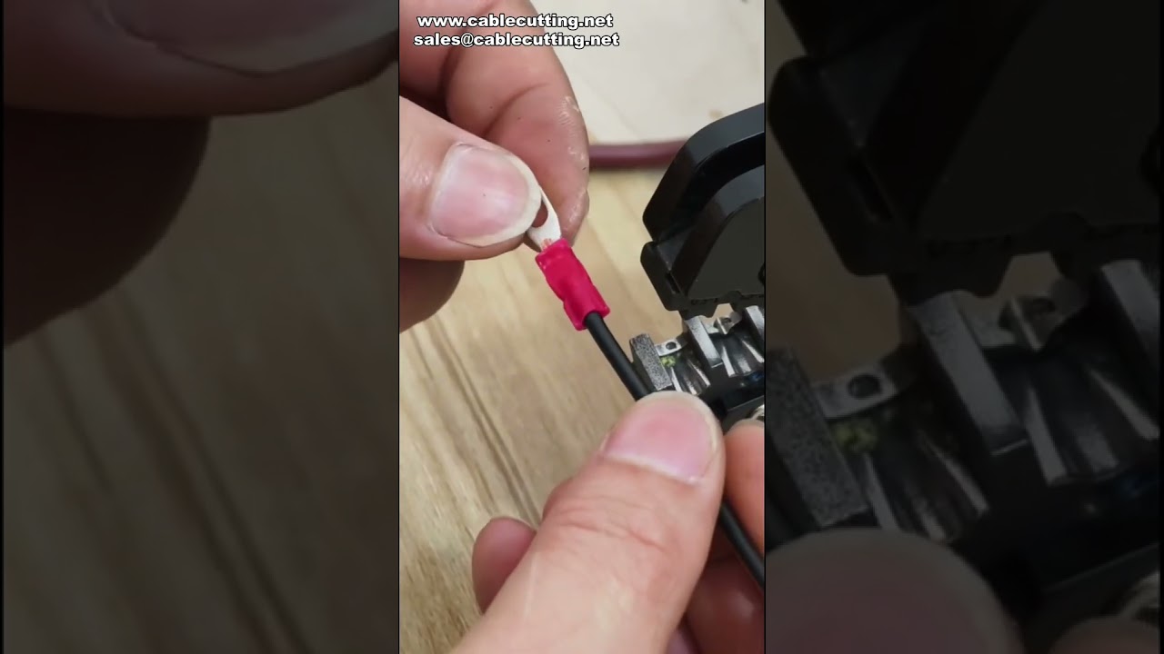 Pneumatický krimpovací stroj – výsledky sekundárního krimpování vodičů