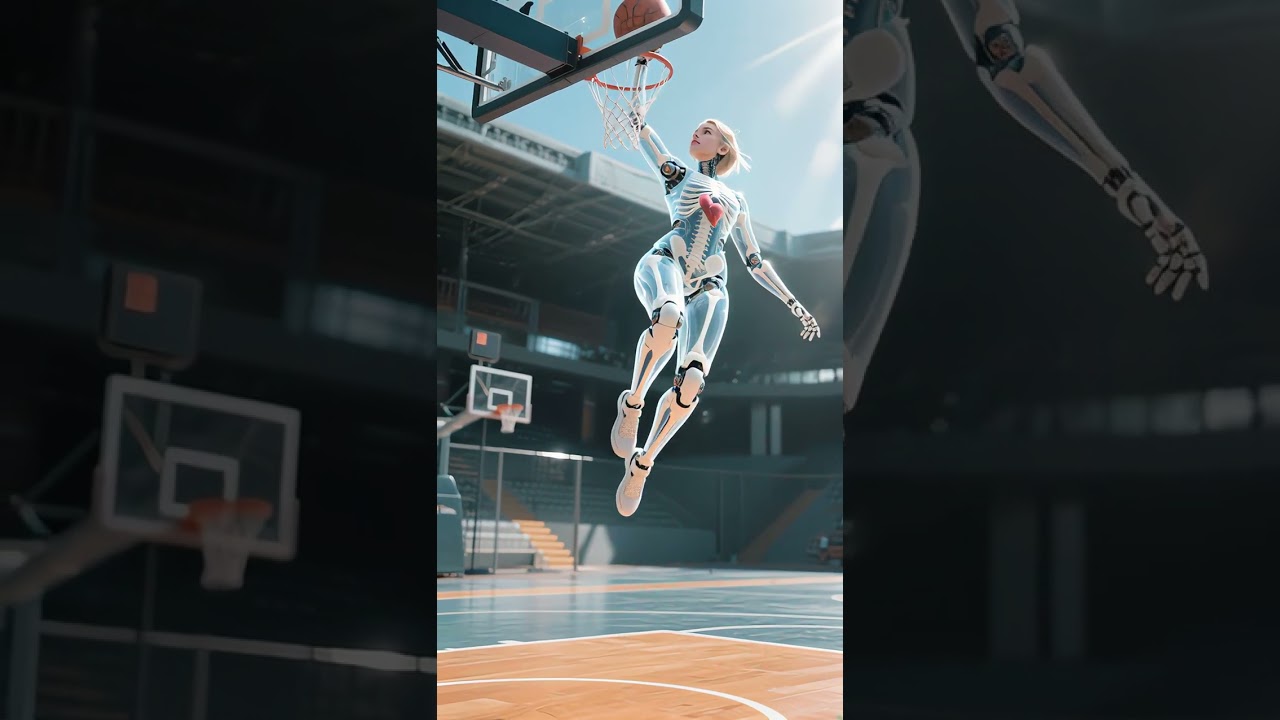 Atraktivní mladé basketbalistky v zápalu hry – zlepšete svůj výkon