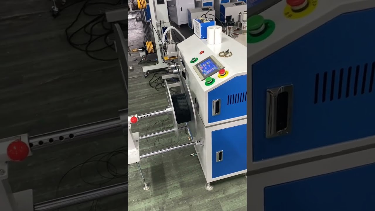 Automatický stroj na počítání metrů, přesun, horké řezání a navíjení nylonových vázacích provazů