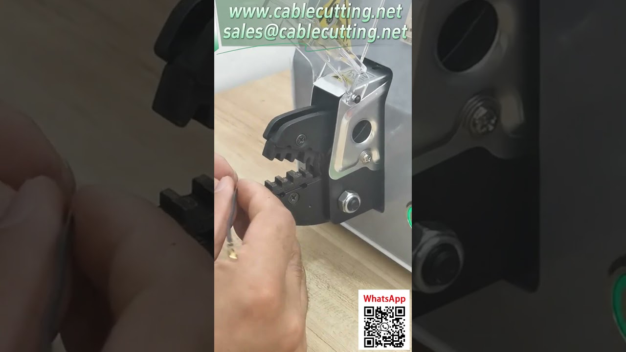 Elektrický krimpovací stroj na terminály – 1,6 tuny síly, zasuň a používej, výměnné matrice #automatizace