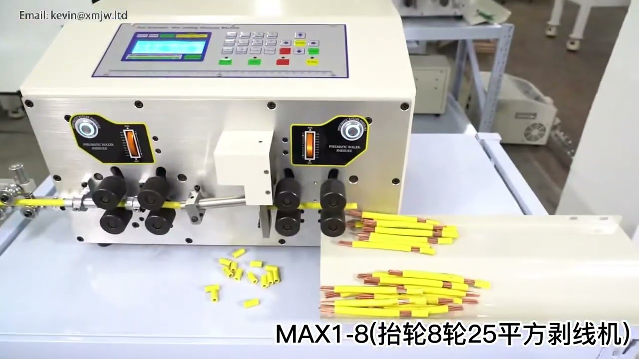 Automatický stroj na odizolování a řezání kabelů 0,2–25 mm² | SWT-508MAX | PVC, Teflon, oplet, sklolaminát