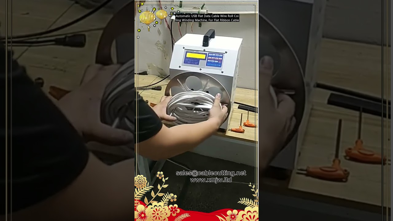 Automatický navíjecí stroj na ploché USB datové kabely – ideální pro ploché páskové kabely