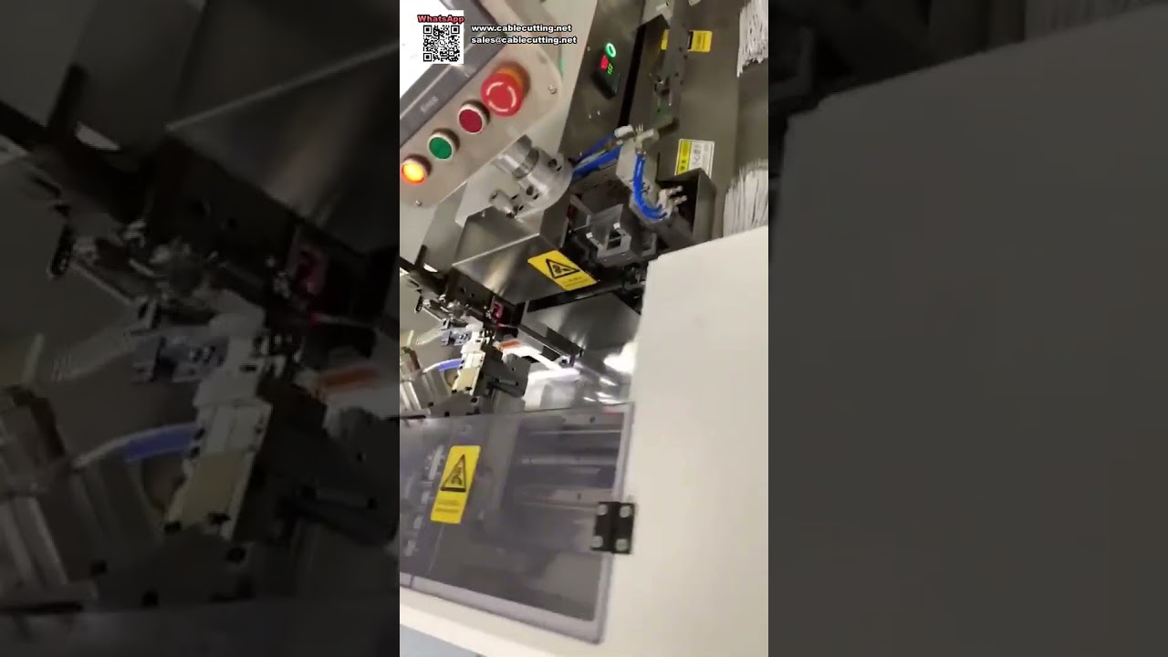 Stroj pro pájení a lisování se dvěma hlavami — Plně automatické zpracování kabelů