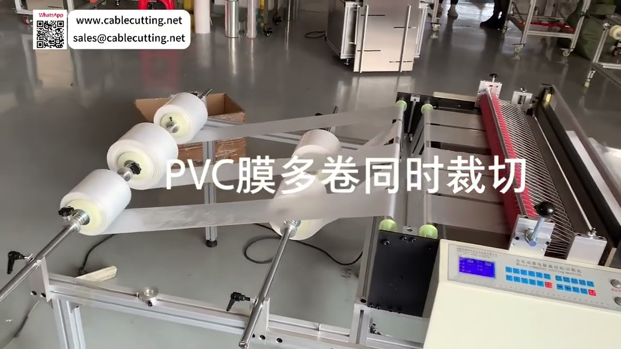 Profesionální příčný řezač PVC fólie pro více rolí s přesným systémem nástrojů