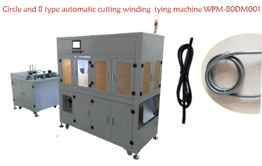 Automatické stříhání, navíjení a vázání do tvaru kruhu/osmičky WPM-80DM001